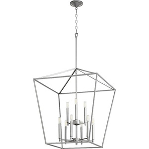 Gabriel - 9 Light 2-Tier Entry Pendant in Quorum Home Collection style - 24 inches wide by 29.5 inches high