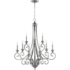 Bryant - 9 Light 2-Tier Chandelier in Quorum Home Collection style - 29 inches wide by 36.25 inches high - 616628