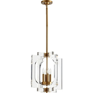 Broadway - 4 Light Pendant in Transitional style - 15 inches wide by 17 inches high