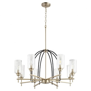 Espy - 8 Light Chandelier in Soft Contemporary style - 31.75 inches wide by 18.75 inches high