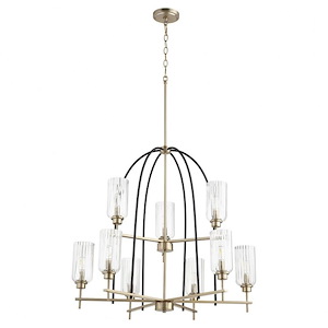 Espy - 9 Light Chandelier in Soft Contemporary style - 32 inches wide by 30 inches high