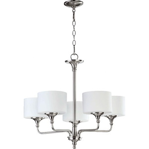 Rockwood - 5 Light Chandelier in Quorum Home Collection style - 27.25 inches wide by 24 inches high