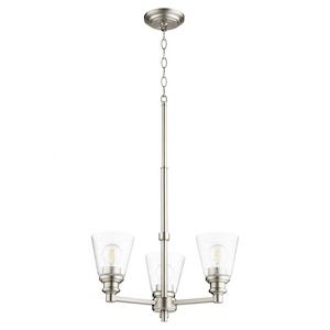 Dunbar - 3 Light Chandelier in Soft Contemporary style - 19 inches wide by 19.75 inches high
