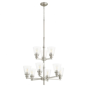 Dunbar - 9 Light Chandelier in Soft Contemporary style - 26.5 inches wide by 31 inches high - 1010170