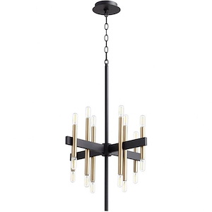 Luxe - 16 Light Chandelier In Modern and Contemporary Style-21.75 Inches Tall and 21 Inches Wide