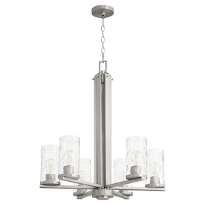 Steinway - 6 Light Chandelier In Contemporary Style-29 Inches Tall and 25 Inches Wide