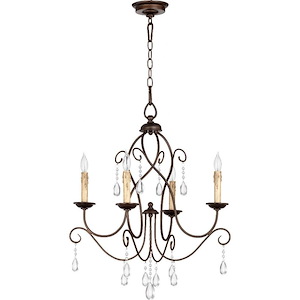 Cilia - 4 Light Chandelier in Transitional style - 22 inches wide by 25.5 inches high - 1049246