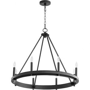 Aura - 8 Light Chandelier In Modern Farmhouse Style-24.5 Inches Tall and 28 Inches Wide - 1106121