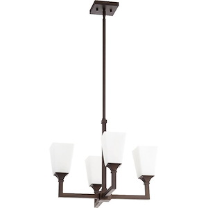 Wright - 4 Light Chandelier in Transitional style - 20.25 inches wide by 16 inches high