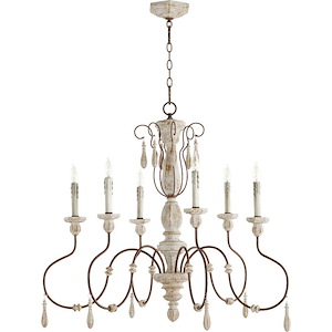 La Maison - 6 Light Chandelier in Traditional style - 35.5 inches wide by 30.5 inches high - 1218572