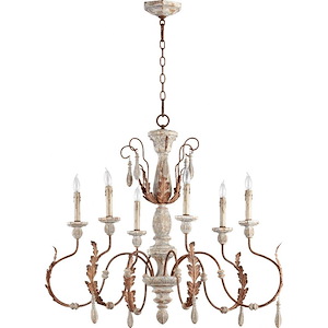 La Maison - 6 Light Chandelier in Traditional style - 35.5 inches wide by 30.5 inches high - 1218398