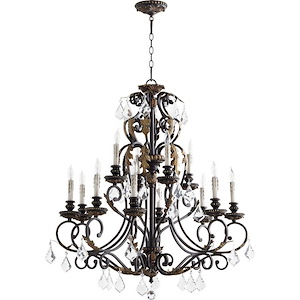 Rio Salado - Twelve Light 2-Tier Chandelier in Transitional style - 34 inches wide by 38.5 inches high