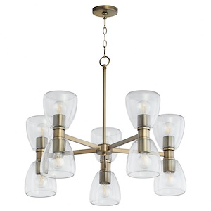 Relo - 10 Light Chandelier-24.75 Inches Tall and 30 Inches Wide
