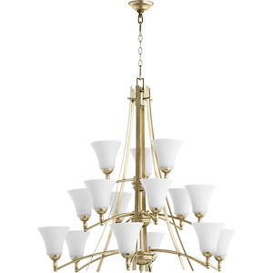 Aspen - Fifteen Light 3-Tier Chandelier in Transitional style - 40.5 inches wide by 37.75 inches high