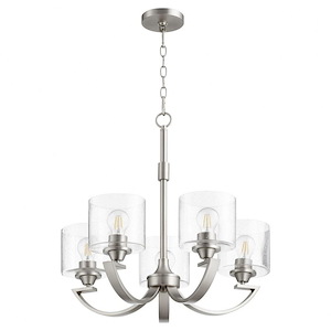 Dakota - 5 Light Chandelier in Soft Contemporary style - 24 inches wide by 23 inches high