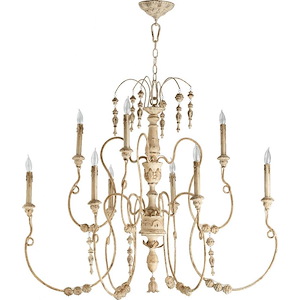 Salento - 9 Light 2-Tier Chandelier in Transitional style - 40.5 inches wide by 32 inches high - 906788