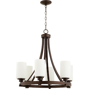 Lancaster - 6 Light Chandelier in Transitional style - 24.75 inches wide by 24.5 inches high