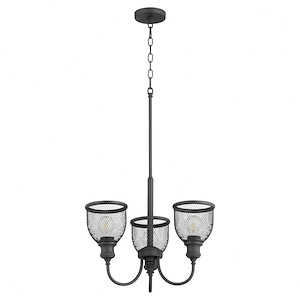 Omni - 3 Light Convertible Chandelier in Transitional style - 19 inches wide by 15.75 inches high - 906731