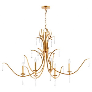 Majesty - 6 Light Chandelier In Traditional Style-25.75 Inches Tall and 22.5 Inches Wide