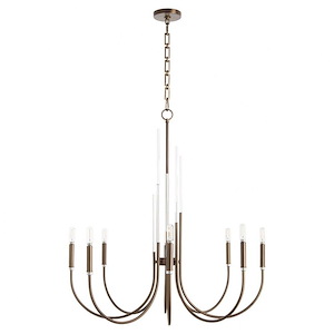 SUMMIT - 8 Light Chandelier In Traditional Style-34.25 Inches Tall and 32 Inches Wide