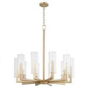 Harbin - 10 Light Chandelier In Contemporary Style-34 Inches Tall and 32 Inches Wide