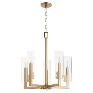 Harbin - 5 Light Chandelier In Soft Contemporary Style-25 Inches Tall and 23 Inches Wide