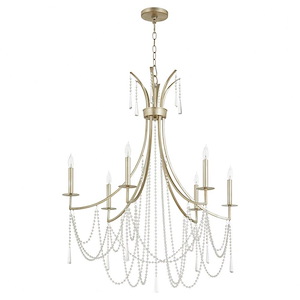 Malin - 6 Light Chandelier-40 Inches Tall and 32 Inches Wide - 1294935