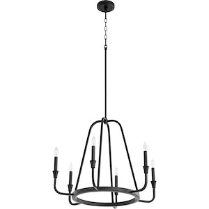 Marquee - 6 Light Chandelier In Traditional Style-21.5 Inches Tall and 27.25 Inches Wide