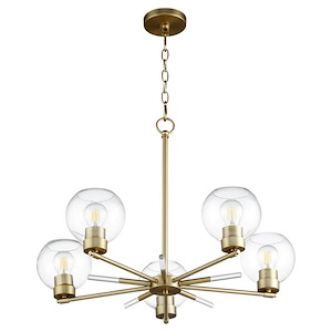Voln - 5 Light Chandelier-20.5 Inches Tall and 28 Inches Wide - 1106140