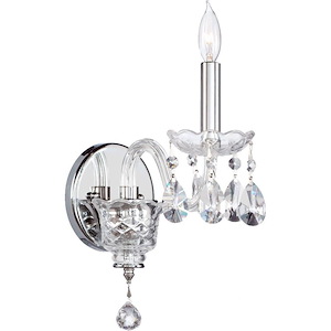 Katrina - 1 Light Wall Bracket in Crystal style - 4.5 inches wide by 10 inches high - 139959