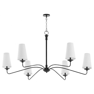 Euphora - 6 Light Chandelier-29.75 Inches Tall and 62 Inches Wide