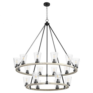 Paxton - 18 Light 2-Tier Chandelier in style - 42 inches wide by 30 inches high