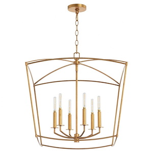Mantle - 6 Light Pendant-23.5 Inches Tall and 23.25 Inches Wide - 1305996