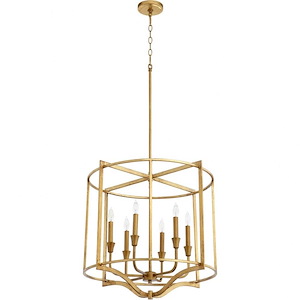Marquee - 6 Light Nook Pendant In Traditional Style-22.5 Inches Tall and 24.25 Inches Wide