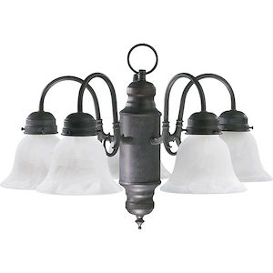 5 Light Nook Pendant in Traditional style - 20 inches wide by 14 inches high
