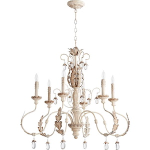 Venice - 6 Light Chandelier in Transitional style - 32 inches wide by 30 inches high