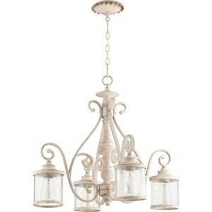 San Miguel - 4 Light Nook Pendant in Transitional style - 27 inches wide by 24 inches high