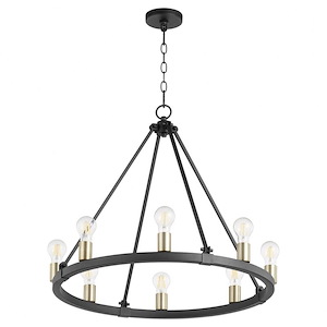 Paxton - 8 Light Chandelier in style - 27 inches wide by 24 inches high