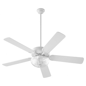 Virtue - 5 Blade Ceiling Fan in Quorum Home Collection style - 52 inches wide by 16.28 inches high - 1010211