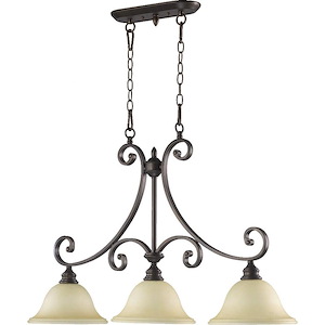 Bryant - 3 Light Island in Quorum Home Collection style - 10 inches wide by 23.5 inches high - 906589