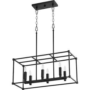 Olympus - 6 Light Linear Pendant In Traditional Style-11.75 Inches Tall and 10.75 Inches Wide - 1106147