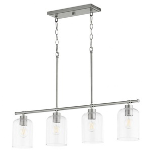 Tribute - 4 Light Linear Chandelier-9.5 Inches Tall and 5 Inches Wide