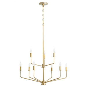 Harmony - 9 Light Chandelier In Transitional Style-24 Inches Tall and 30 Inches Wide