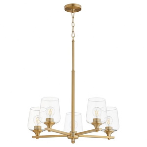 Veno - 5 Light Chandelier In contemporary Style-19.25 Inches Tall and 25.5 Inches Wide