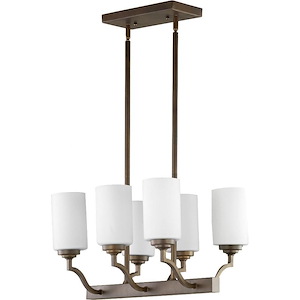 Atwood - 6 Light Island in Transitional style - 13 inches wide by 20 inches high