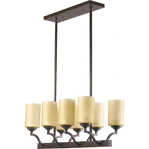 Atwood - 8 Light Island in Transitional style - 13 inches wide by 20 inches high
