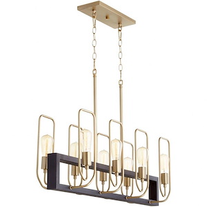 Howe - 8 Light Linear Chandelier In Transitional Style-13.25 Inches Tall and 9 Inches Wide - 1106154
