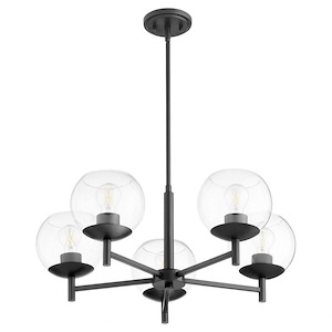Lyon - 5 Light Chandelier In Soft Contemporary Style-11.25 Inches Tall and 27 Inches Wide - 1106159