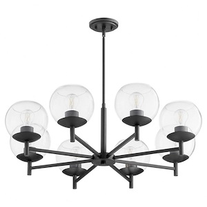 Lyon - 8 Light Chandelier In Soft Contemporary Style-11 Inches Tall and 34 Inches Wide