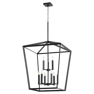 Manor - 9 Light 2-Tier Entry Pendant in style - 25 inches wide by 34.25 inches high